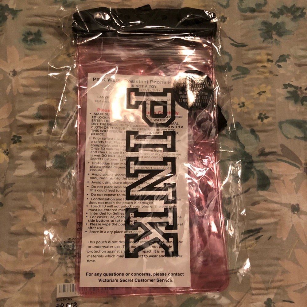 PINK Water Resistant Phone Pouch